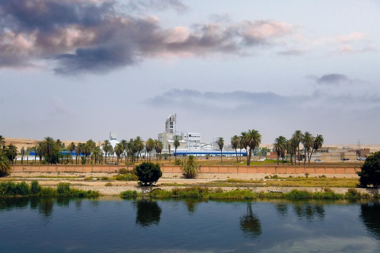 Cleopatra White Cement Plant — panoramic view